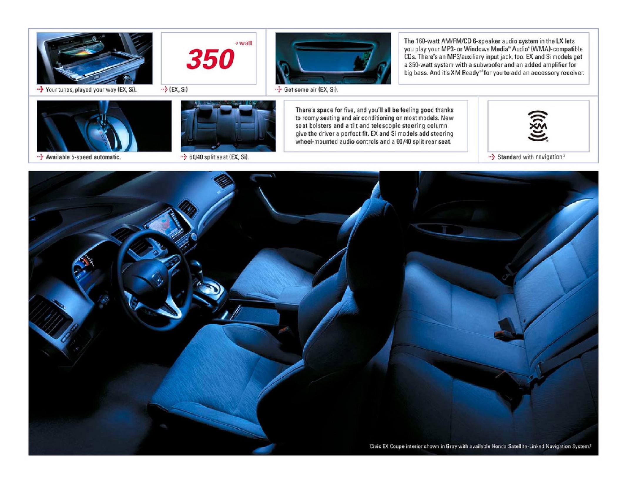 2006 Honda Civic Coupe Brochure Page 2
